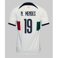 Koszulka piłkarska Portugalia Nuno Mendes #19 Strój wyjazdowy MŚ 2022 tanio Krótki Rękaw